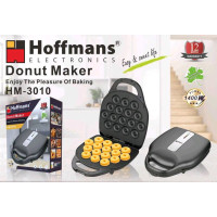 Електрична пончиковниця Hoffmans HM-3010  компактна машина для 7 пончиків, 1400W, швидке приготування десертів