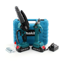 ТОП набір Makita 2в1 24V 5Ah  акумуляторна міні-пила 15 см  секатор безщіткові для саду та дачі