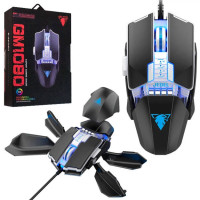 JEDEL GM1080 USB ігрова миша з модульними кнопками та RGB підсвічуванням