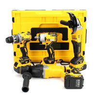 Instrumentop 4 в 1 MAX Power Set 36V — Шуруповерт, Болгарка, Перфоратор, Гайковерт із акумуляторами та кейсом