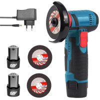Акумуляторна болгарка Instrumentop 125N 18V з 2 акумуляторами 2.0Ah і зарядним пристроєм кутова шліфувальна машина бездротова 125 мм