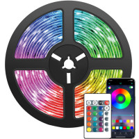 Світлодіодна лента RGB 5050 2 м  120 LED  для підсвічування телевізора — USB живлення, пульт, самоклеюча основа