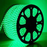 Світлодіодна стрічка LED 5050 5 м  100 LED  зелена  самоклеюча, гнучка, енергоефективна декоративна підсвітка